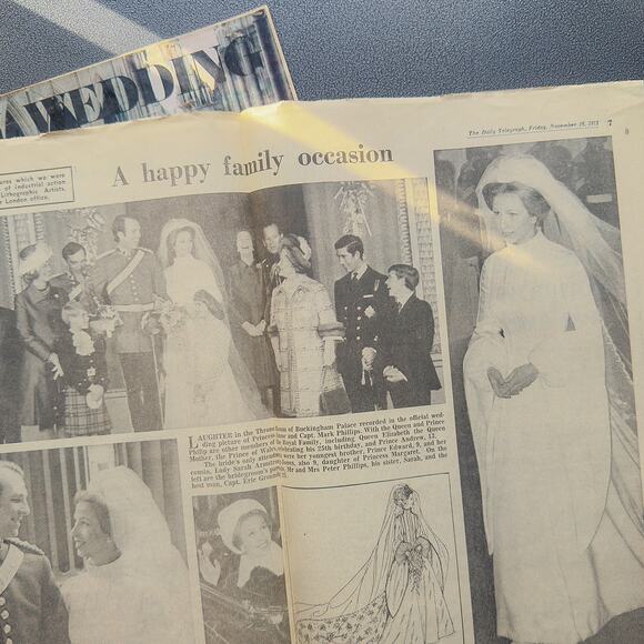 1973 Sunday Telegraph Royal Wedding Princess Anne Mark Phillips Magazine - Picture 4 of 8